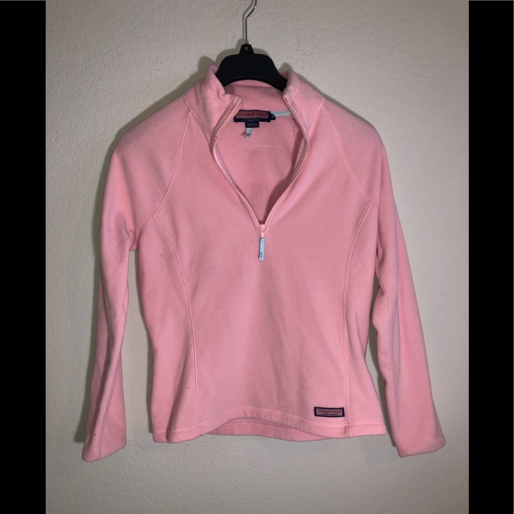 Vineyard Vines Fleece Zip-up Top